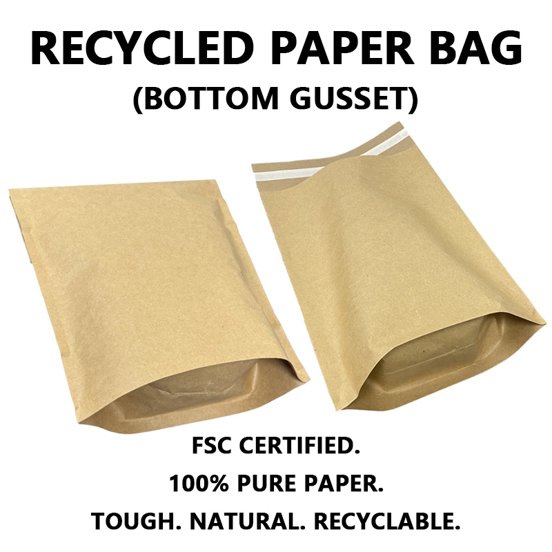 Envio postal de papel Kraft reciclado personalizado com reforço inferior ajuda as marcas a atingir metas de embalagens sustentáveis