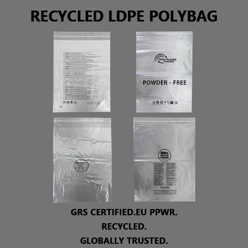 Zeal X lança saco plástico de LDPE reciclado certificado pela GRS para roupas sustentáveis ​​e embalagens de varejo