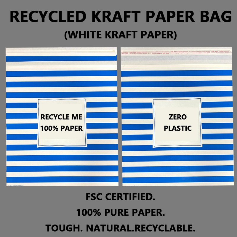 Zeal X apresenta sacolas de papel Kraft branco reciclado personalizadas para apoiar soluções de embalagens sustentáveis