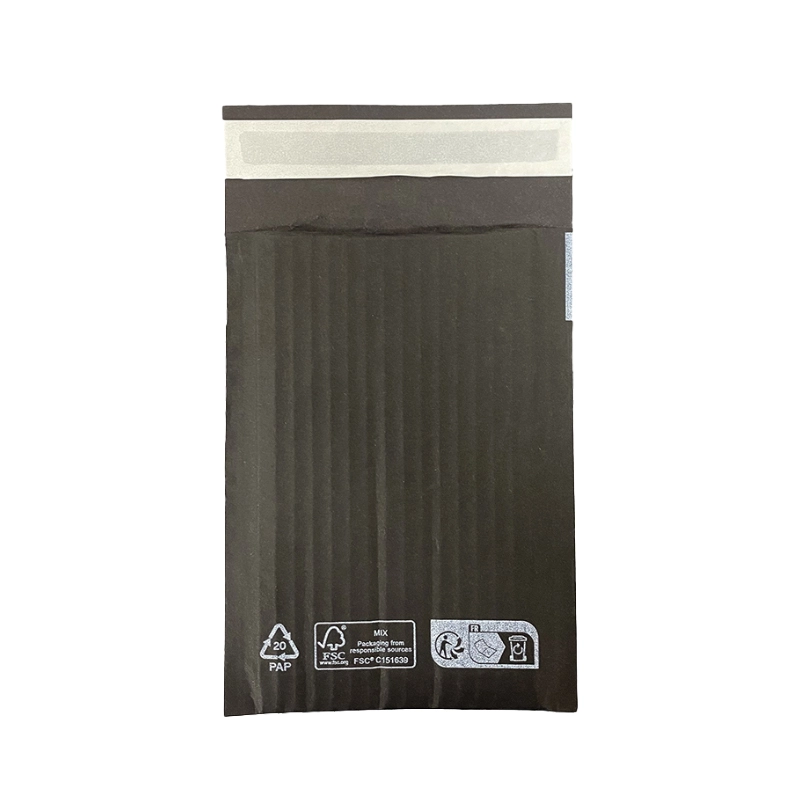Saco postal de papel ondulado preto