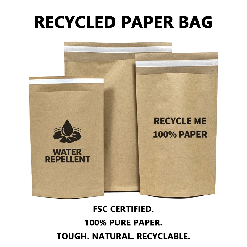 Saco de remessa de papel Kraft personalizado