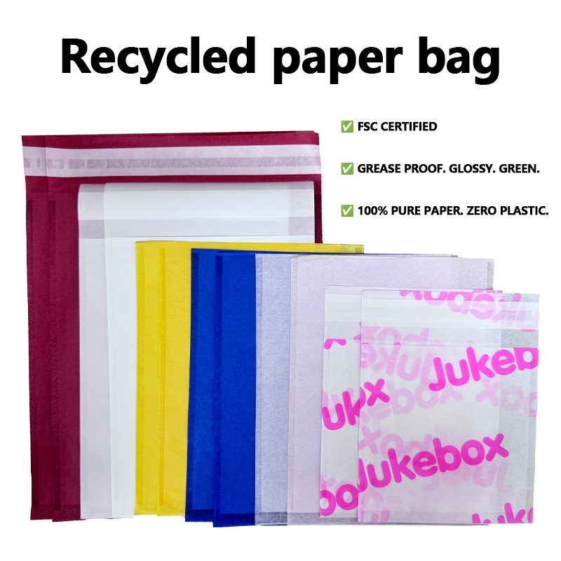 Sacos de papel reciclado personalizados