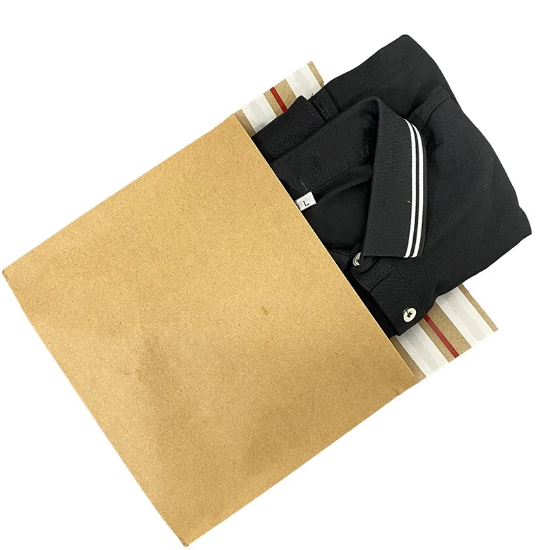 Sacos de papel kraft com tiras adesivas duplas