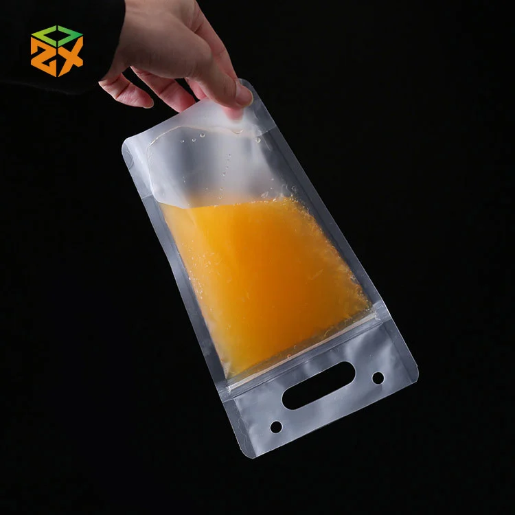 Bolsa de suco reciclado com zíper